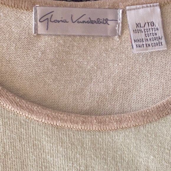 2/$25- Gloria Vanderbilt Sleeveless Ombré Green Knit Top - Picture 9 of 13